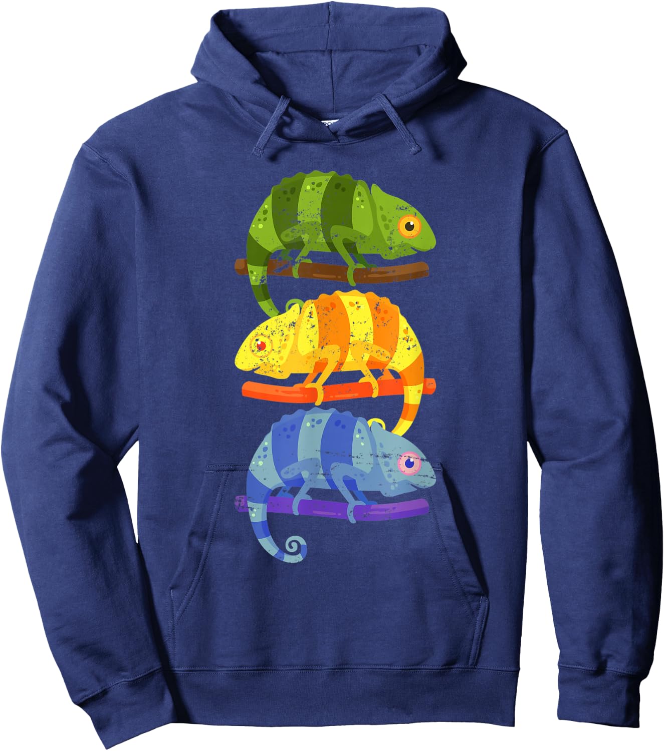 Lizard Zoo Animal Lover Gift Reptile Chameleon Hoodie - Hoodie | Navy