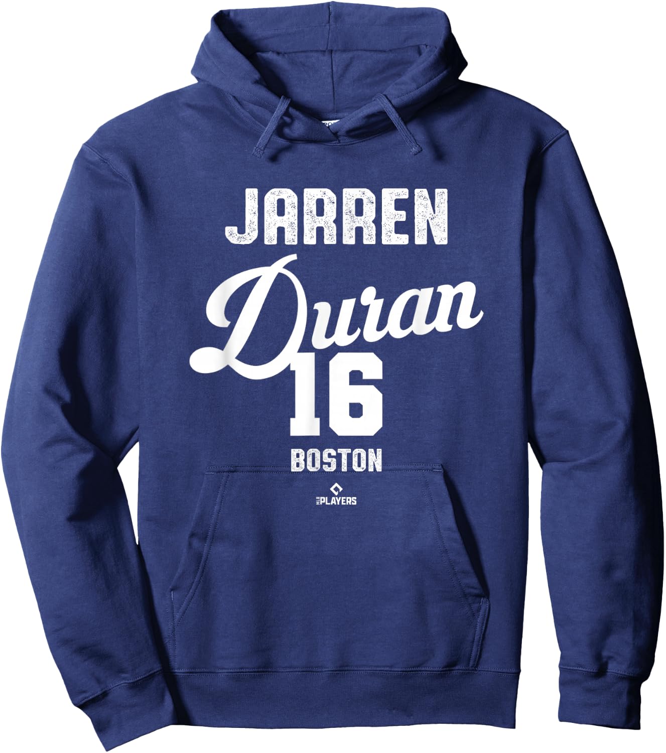 Jarren Duran 16 Boston Baseball Vintage MLBPA Hoodie - Hoodie | Navy