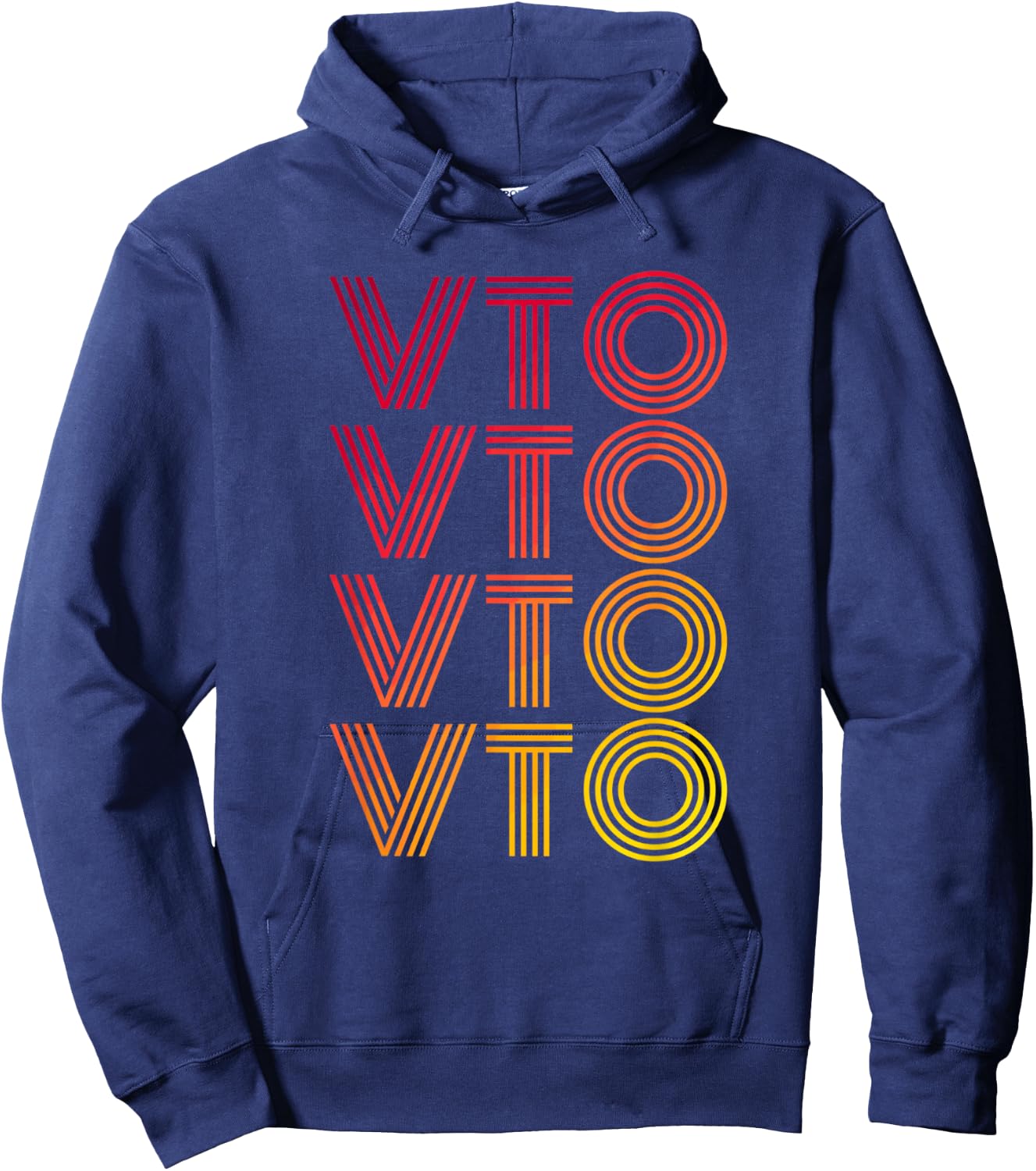 Swagazon VTO Retro Style Design Hoodie - Hoodie | Navy