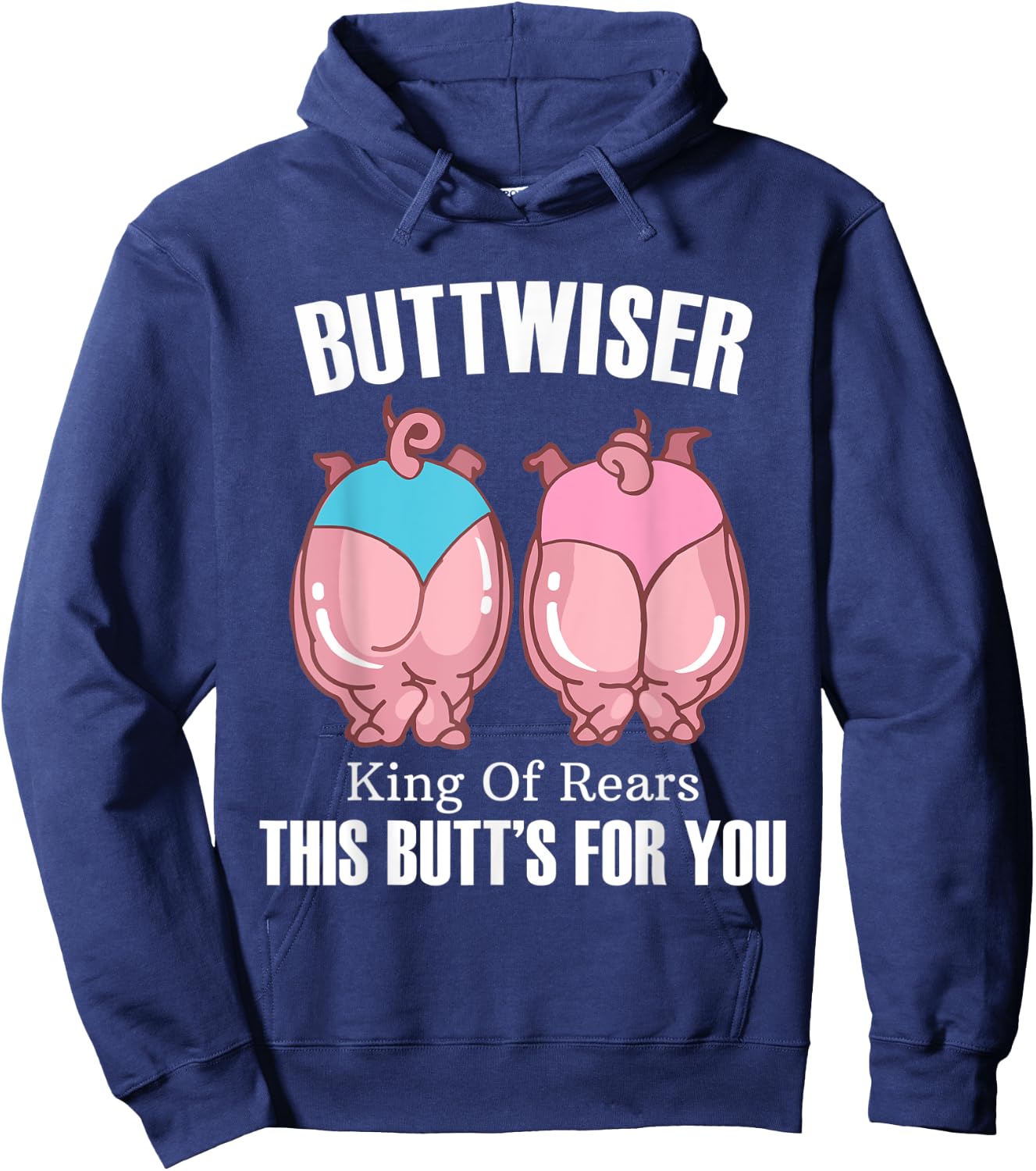 Buttwiser Funny BBQ Hoodie - Hoodie | Navy