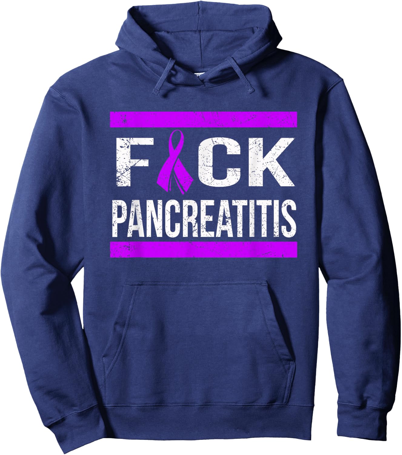 Support Pancreatitis Awareness T Shirt Hoodie - Hoodie | Navy