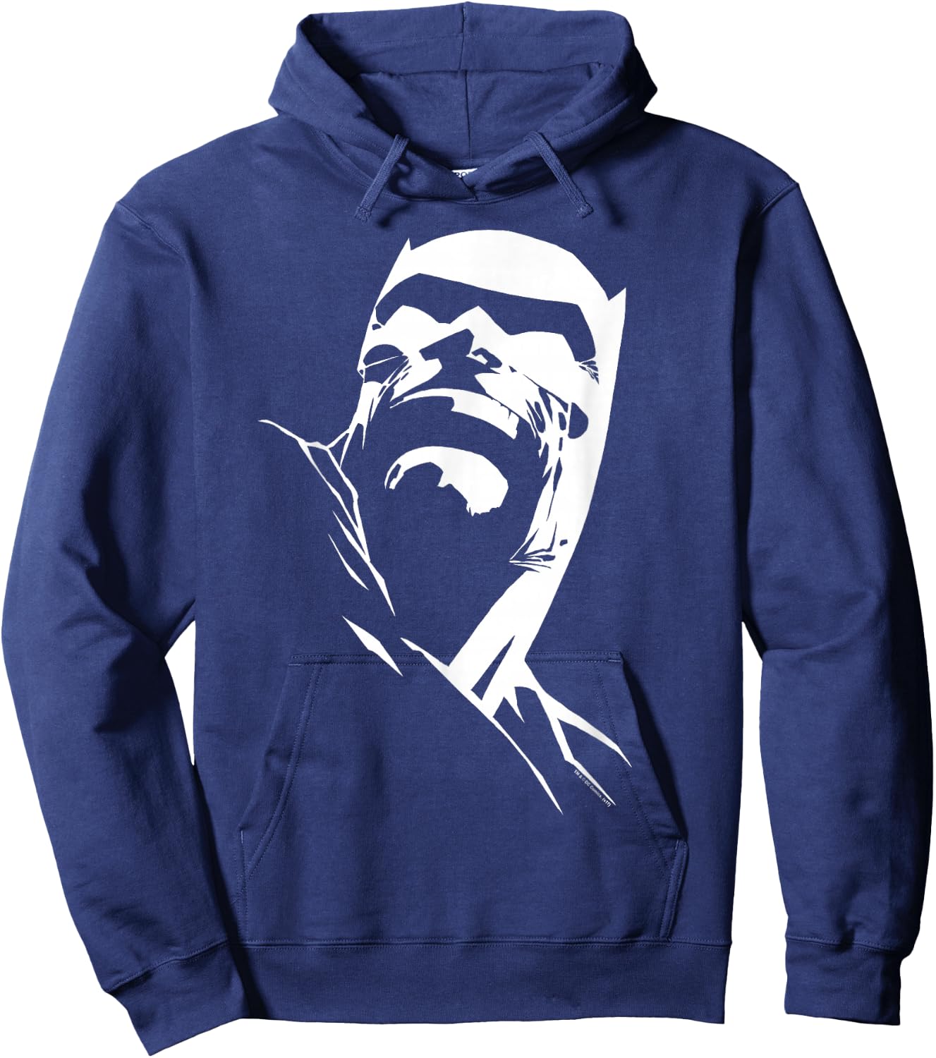 Batman Dark Knight Head Hoodie - Hoodie | Navy