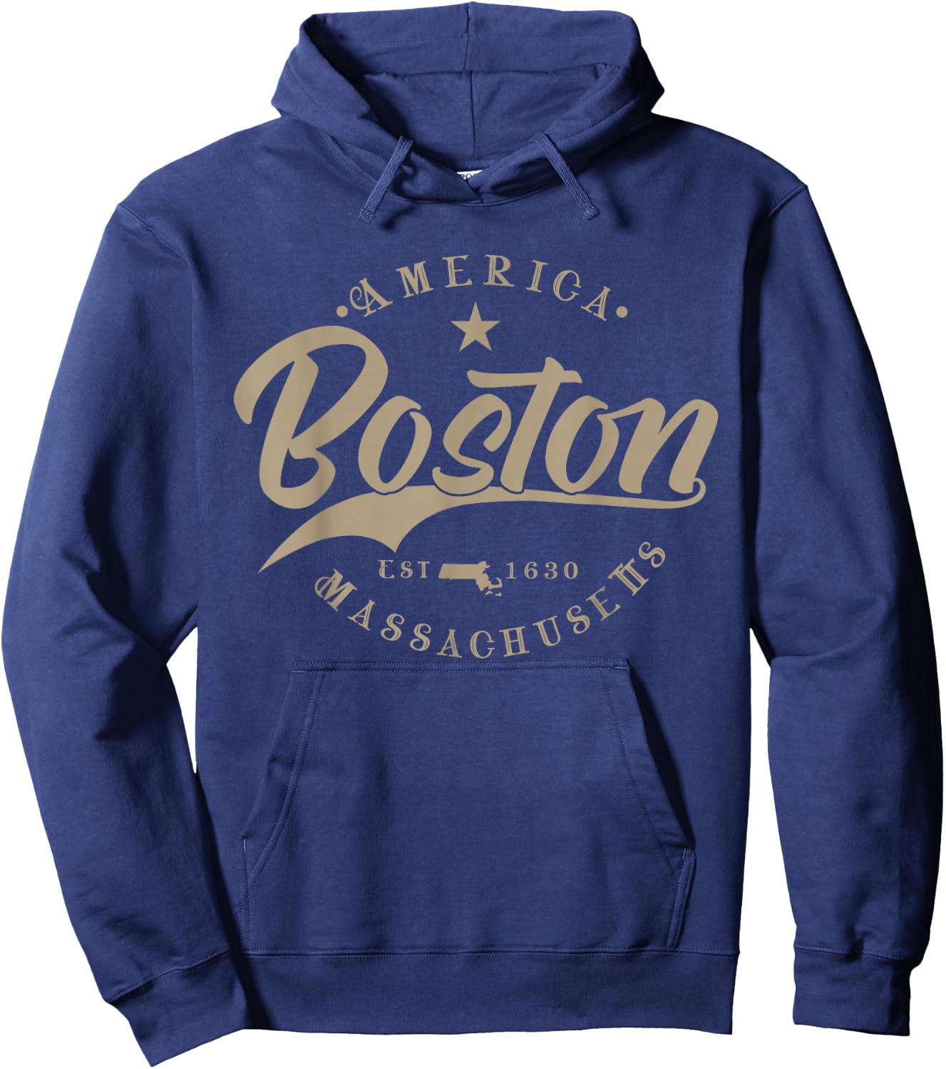 Boston | Massachusetts Hoodie - Hoodie | Navy