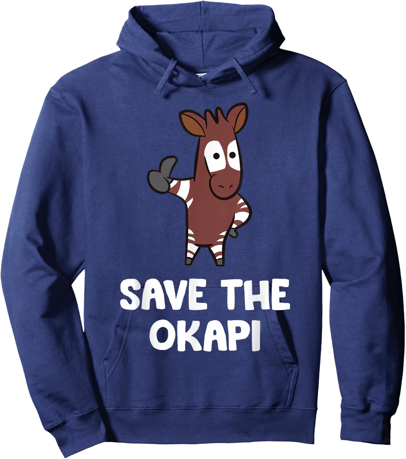 Save The Okapi Hoodie - Hoodie | Navy