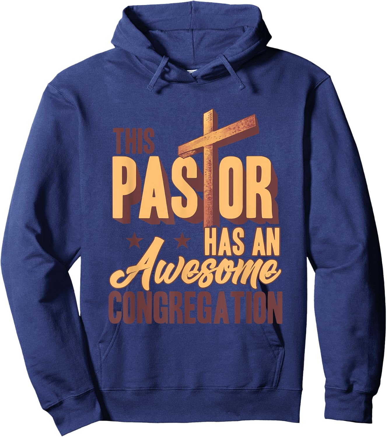This Pastor Has An Awesome Congregation Hoodie - Hoodie | Navy