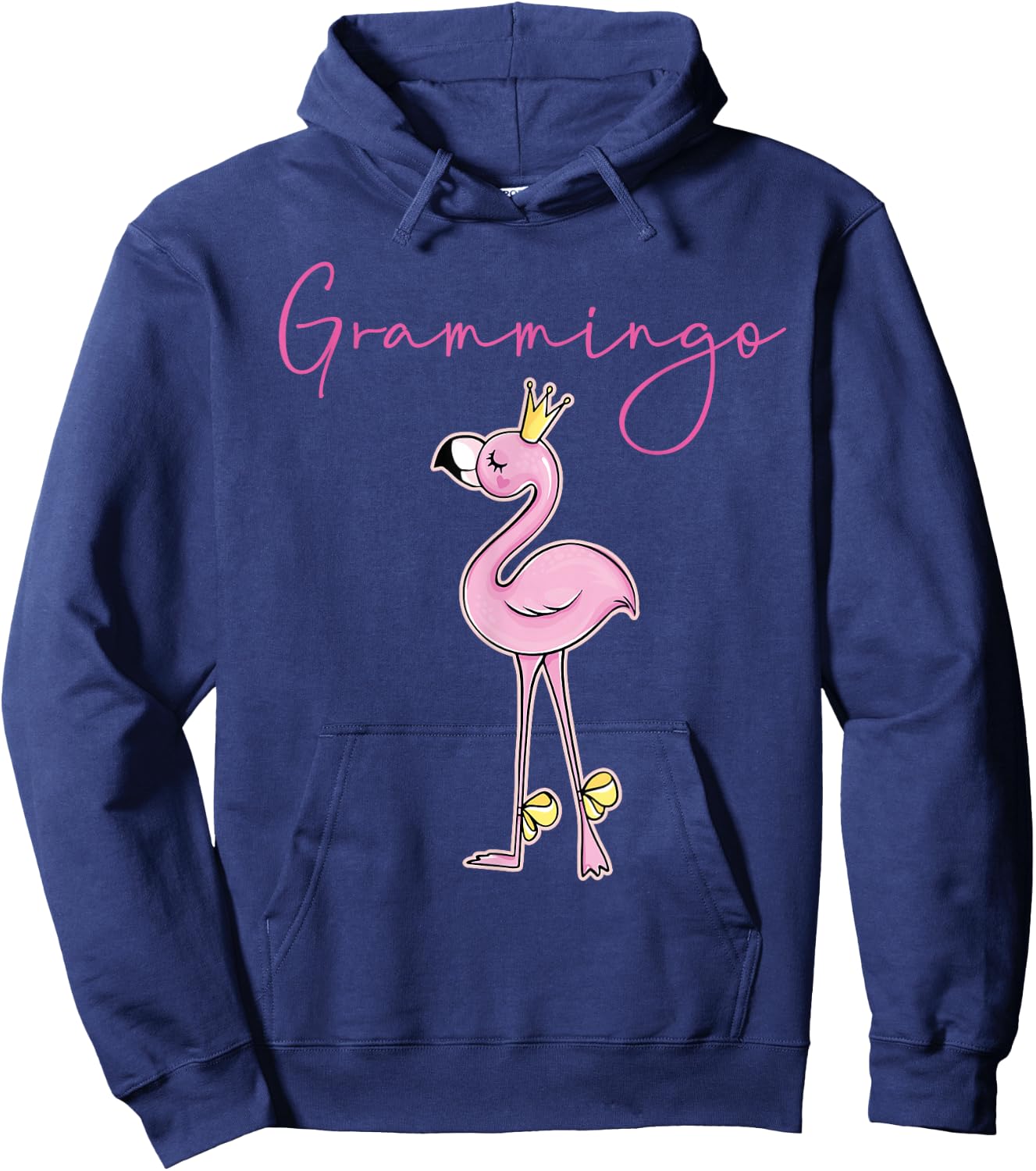Grammingo Flamingo Grandma Grammie Pink Hoodie - Hoodie | Navy
