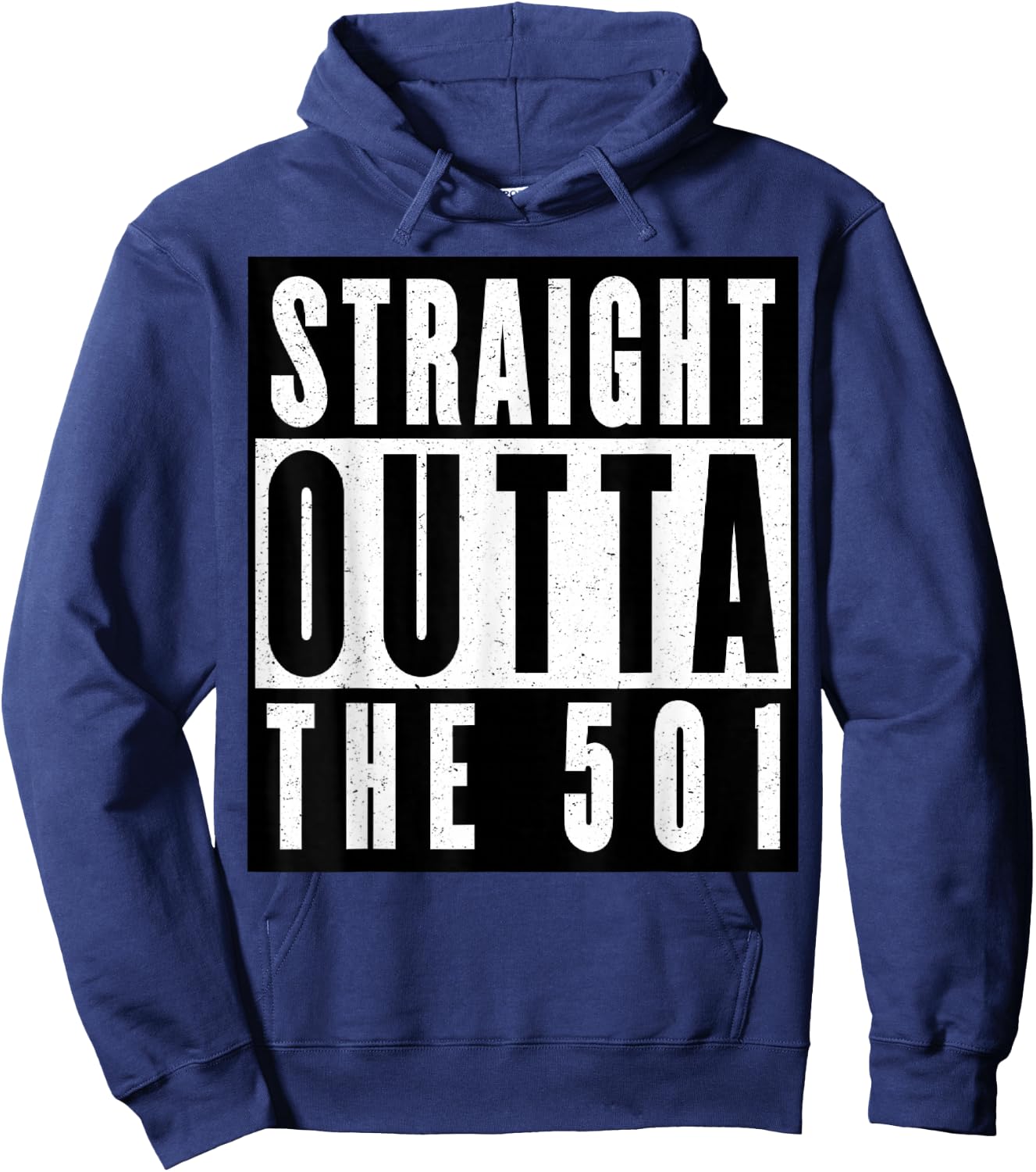 Straight Outta The 501 Arkansas Hoodie - Hoodie | Navy