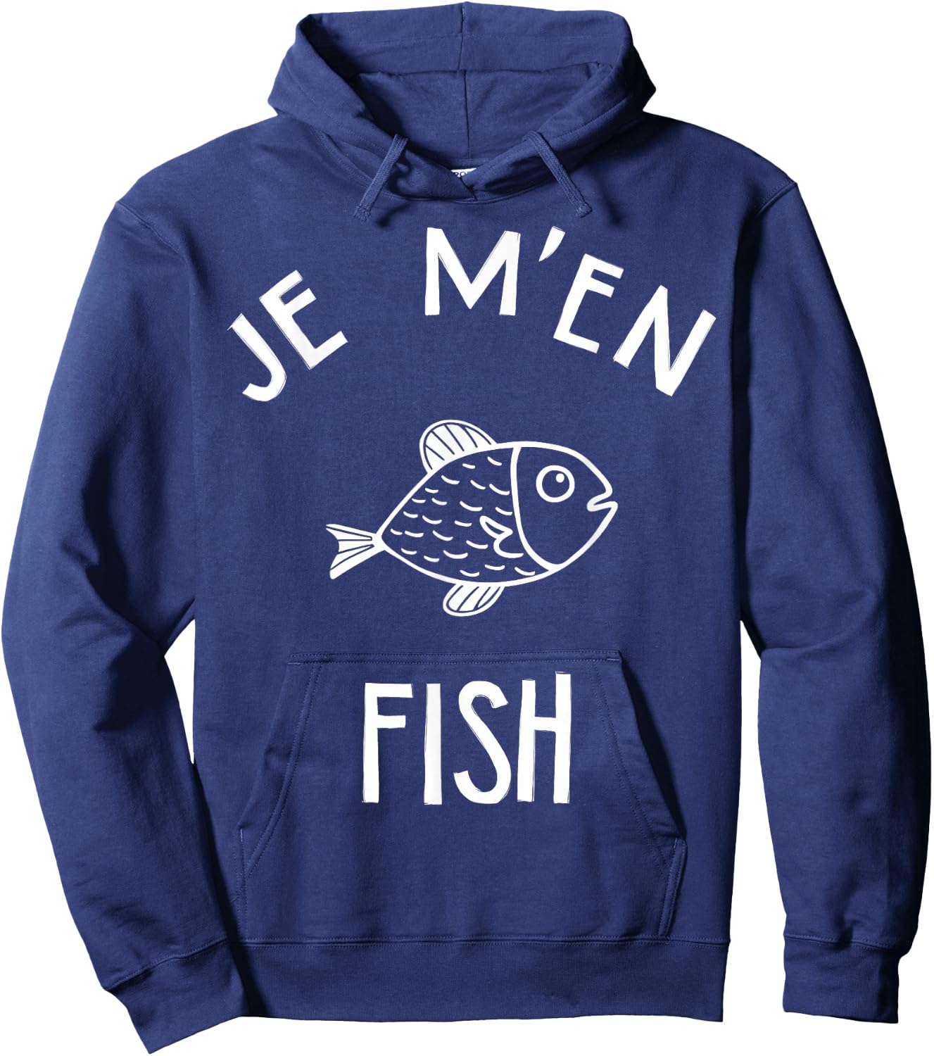 Je M'en Fish , Black, S Hoodie - Hoodie | Navy