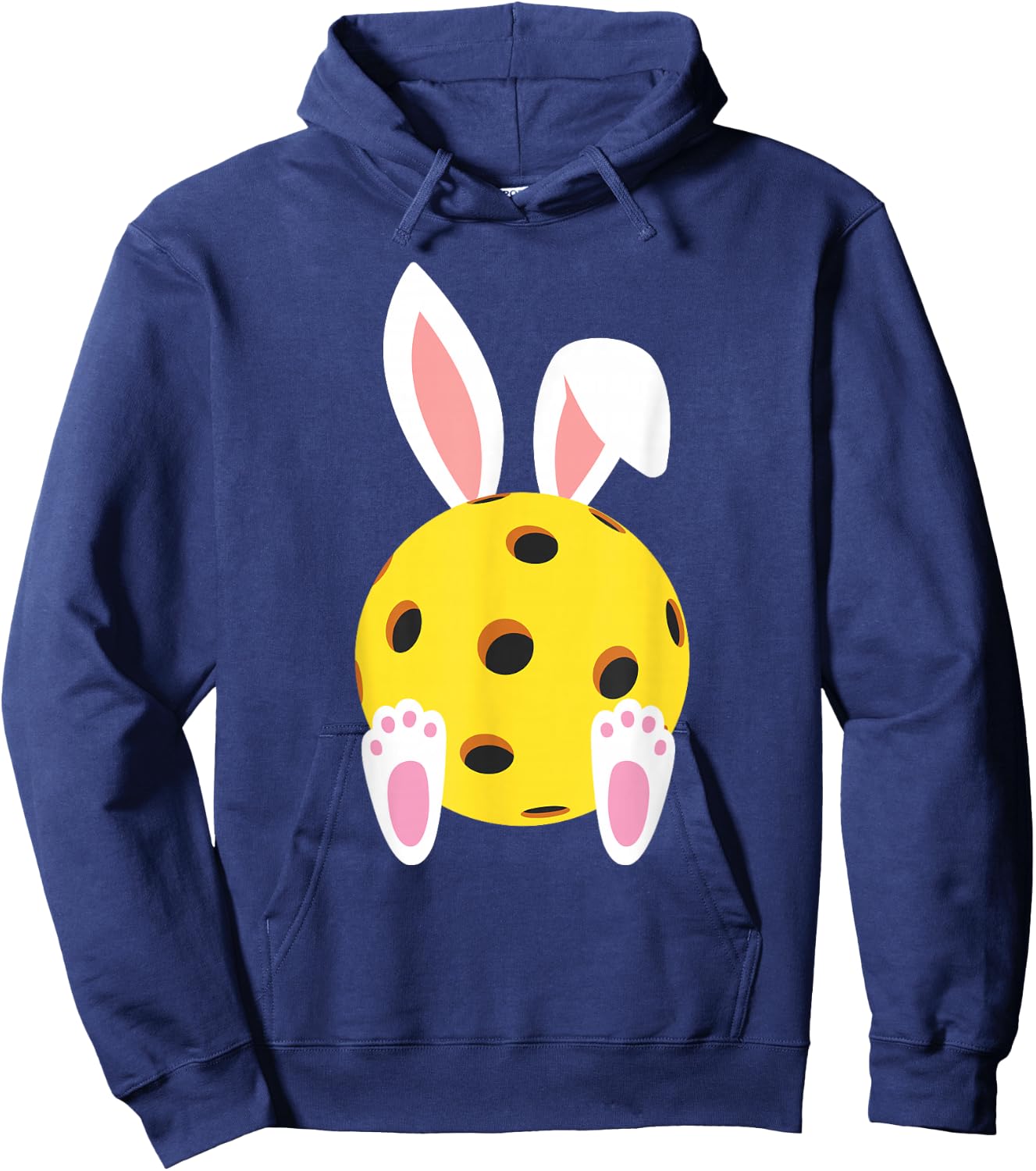 Easter Bunny Pickleball Funny Easter Rabbit Hoodie - Hoodie | Navy
