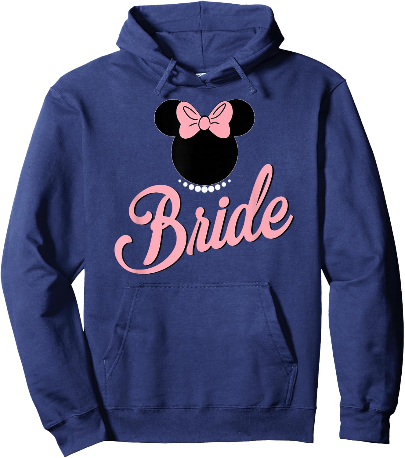 Minnie Mouse - Bride Crew Ear Silhouette Hoodie - Hoodie | Navy