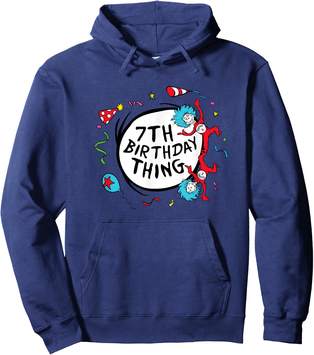 Dr. Seuss 7th Birthday Thing Hoodie - Hoodie | Navy