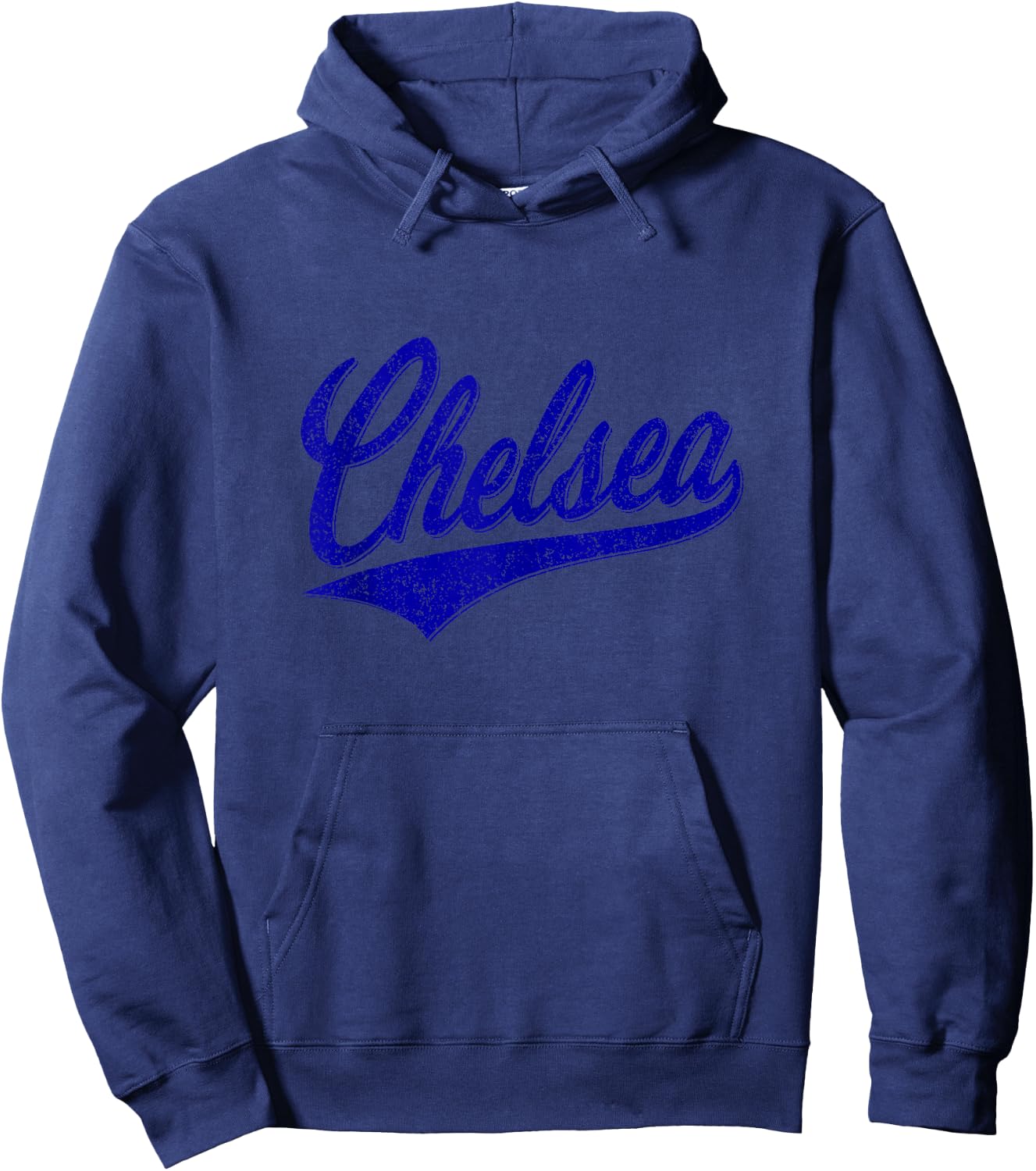 Chelsea London England Script Classic Sporty Hoodie - Hoodie | Navy