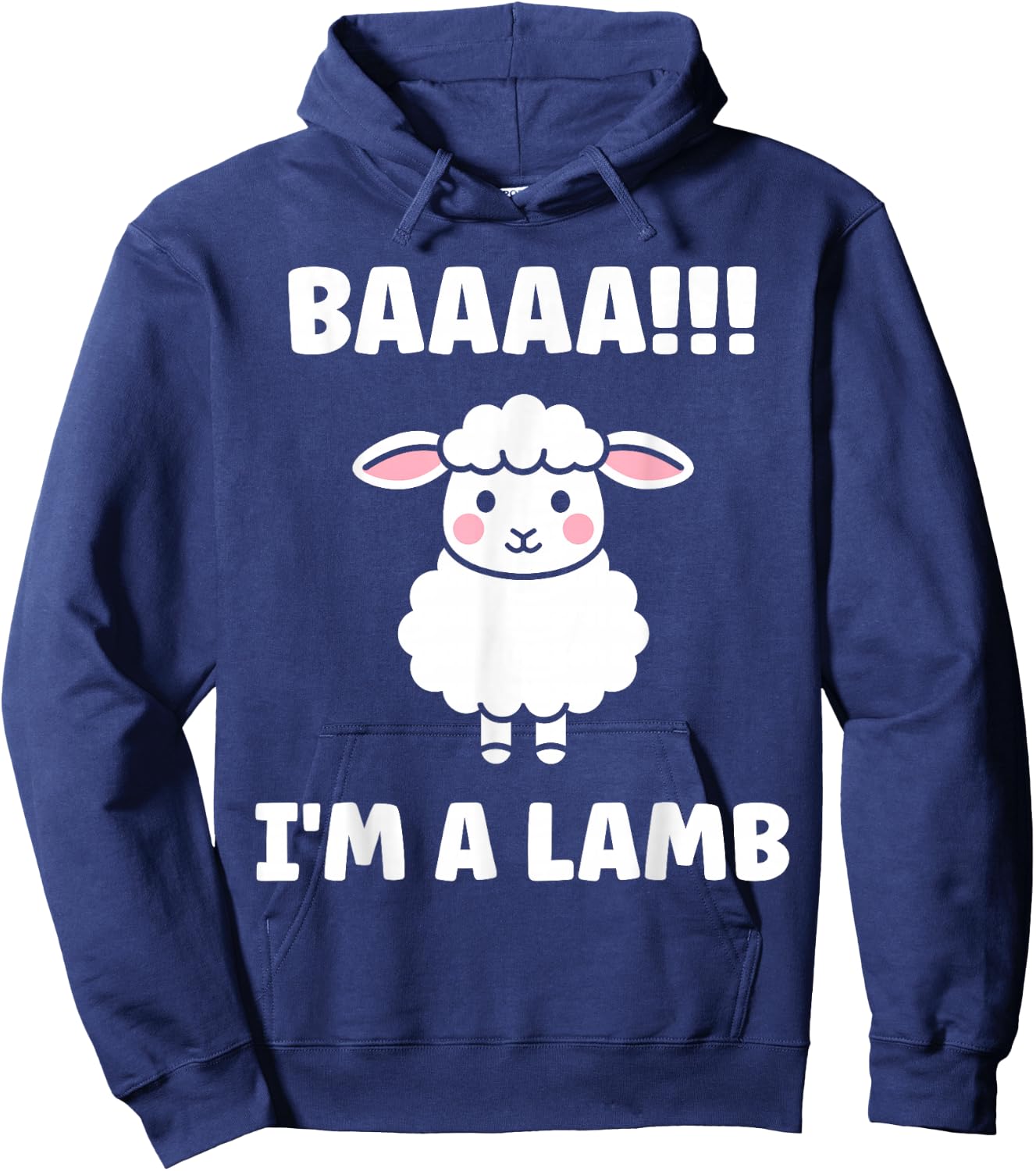 Funny sheep quote baaah i'm a Lamb Hoodie - Hoodie | Navy