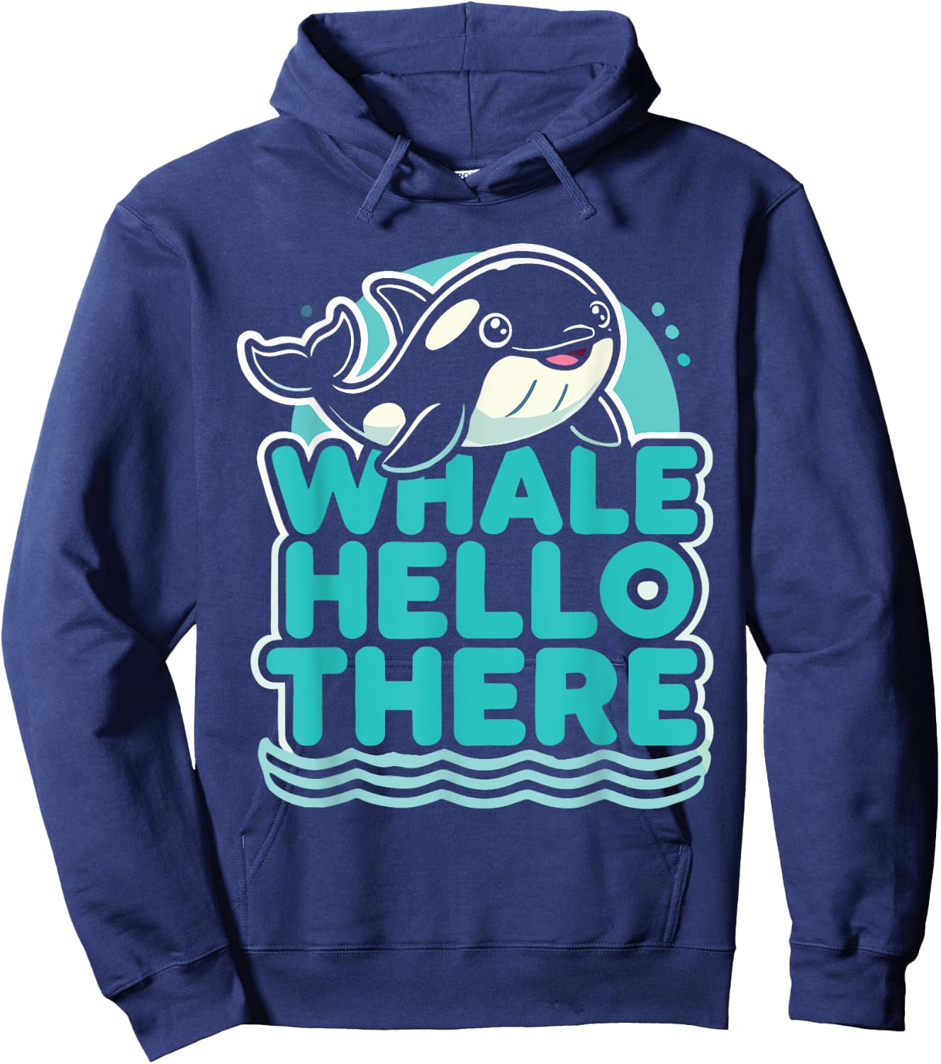 Orca Whale Hello There Kids Orca Hoodie - Hoodie | Navy