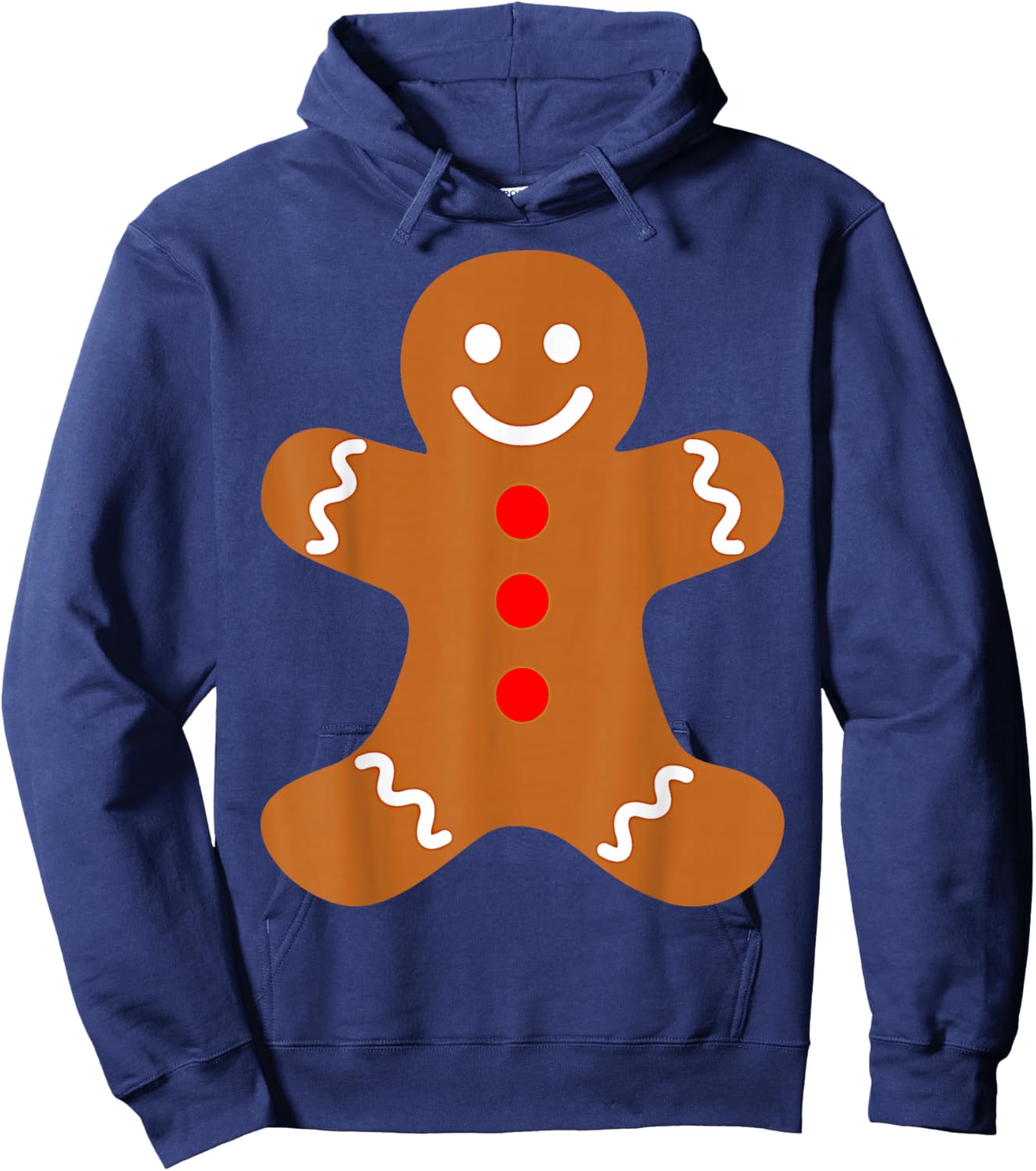 Gingerbread Man Hoodie - Hoodie | Navy
