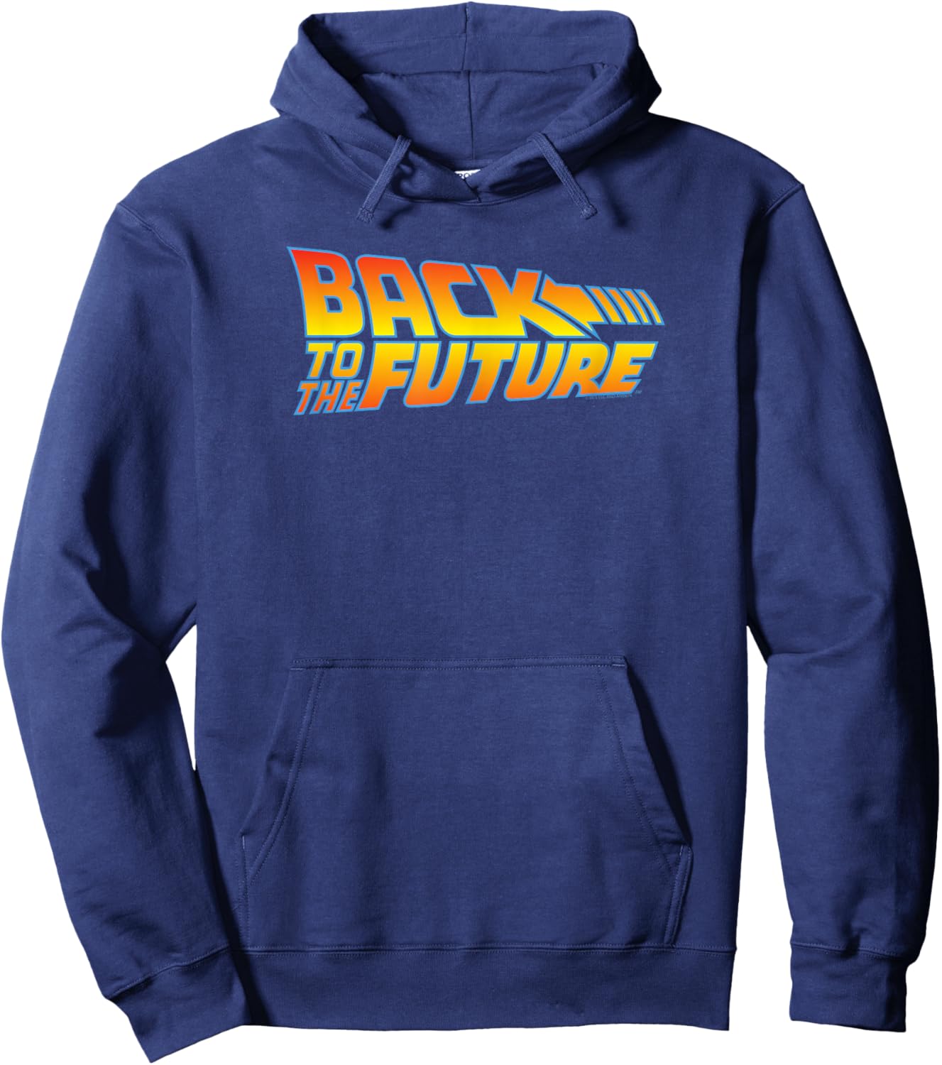 Back to the Future logo , Black, S Hoodie - Hoodie | Navy