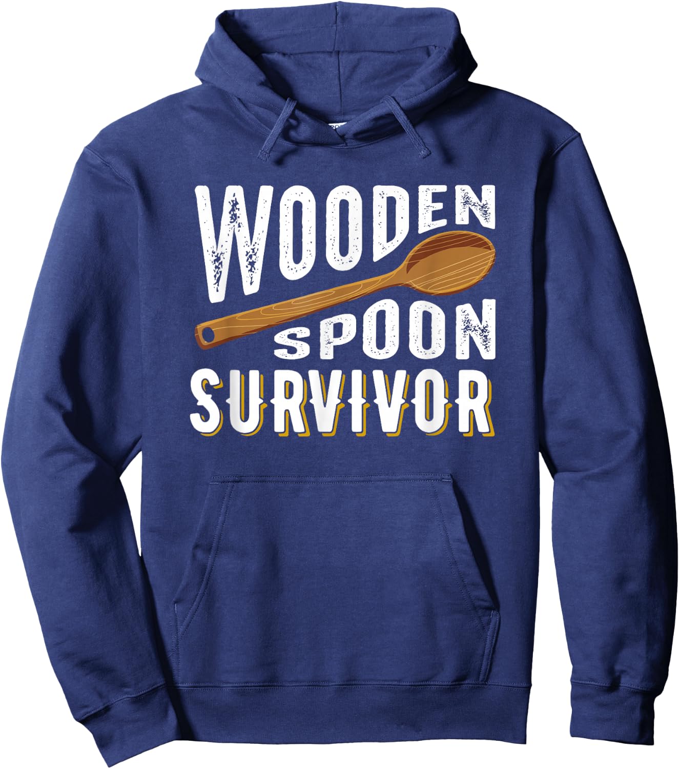 Wooden Spoon Survivor Champion Funny Gift Hoodie - Hoodie | Navy