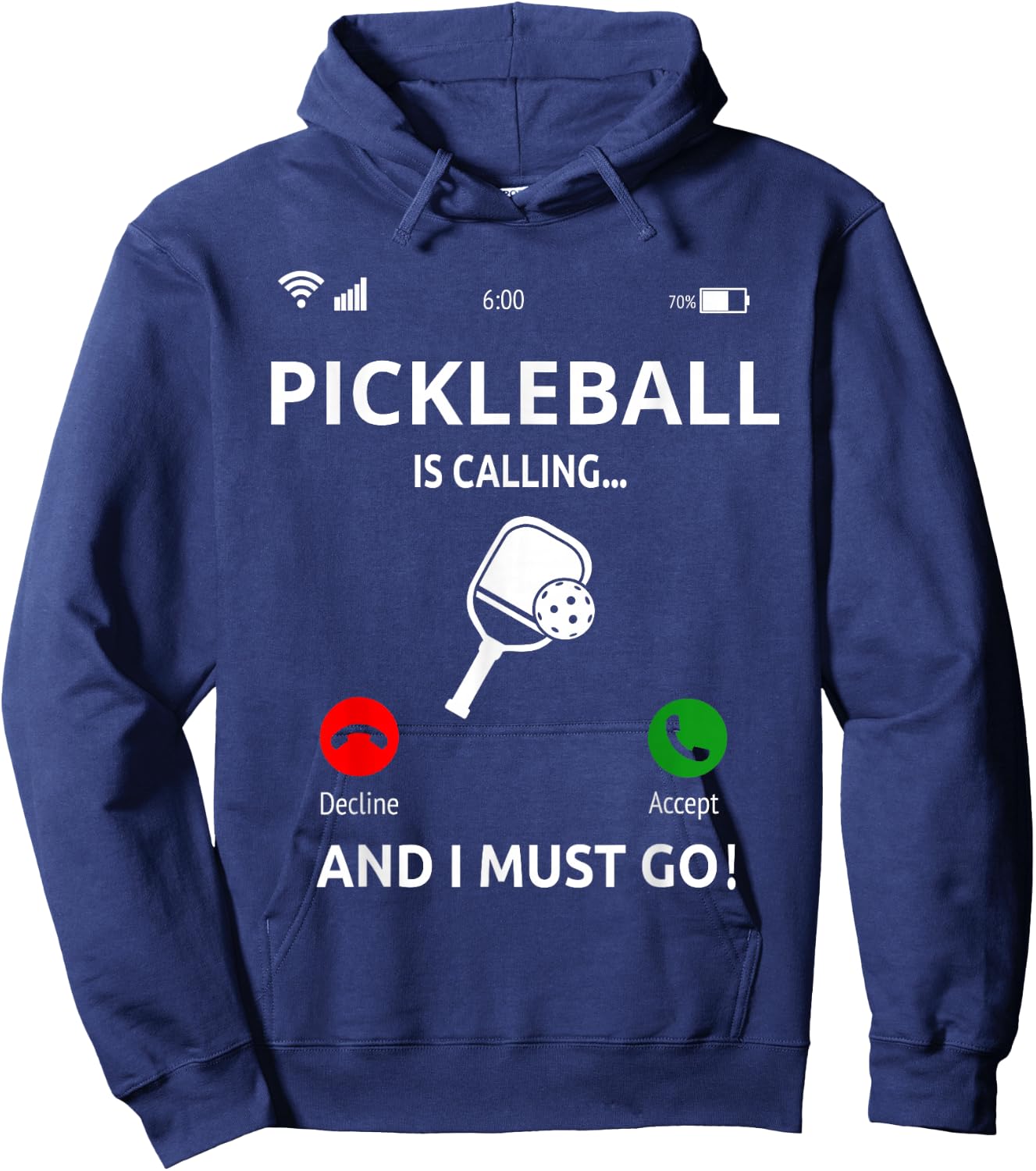 Pickleball Is Calling Design Pickleball Player Hoodie - Hoodie | Navy