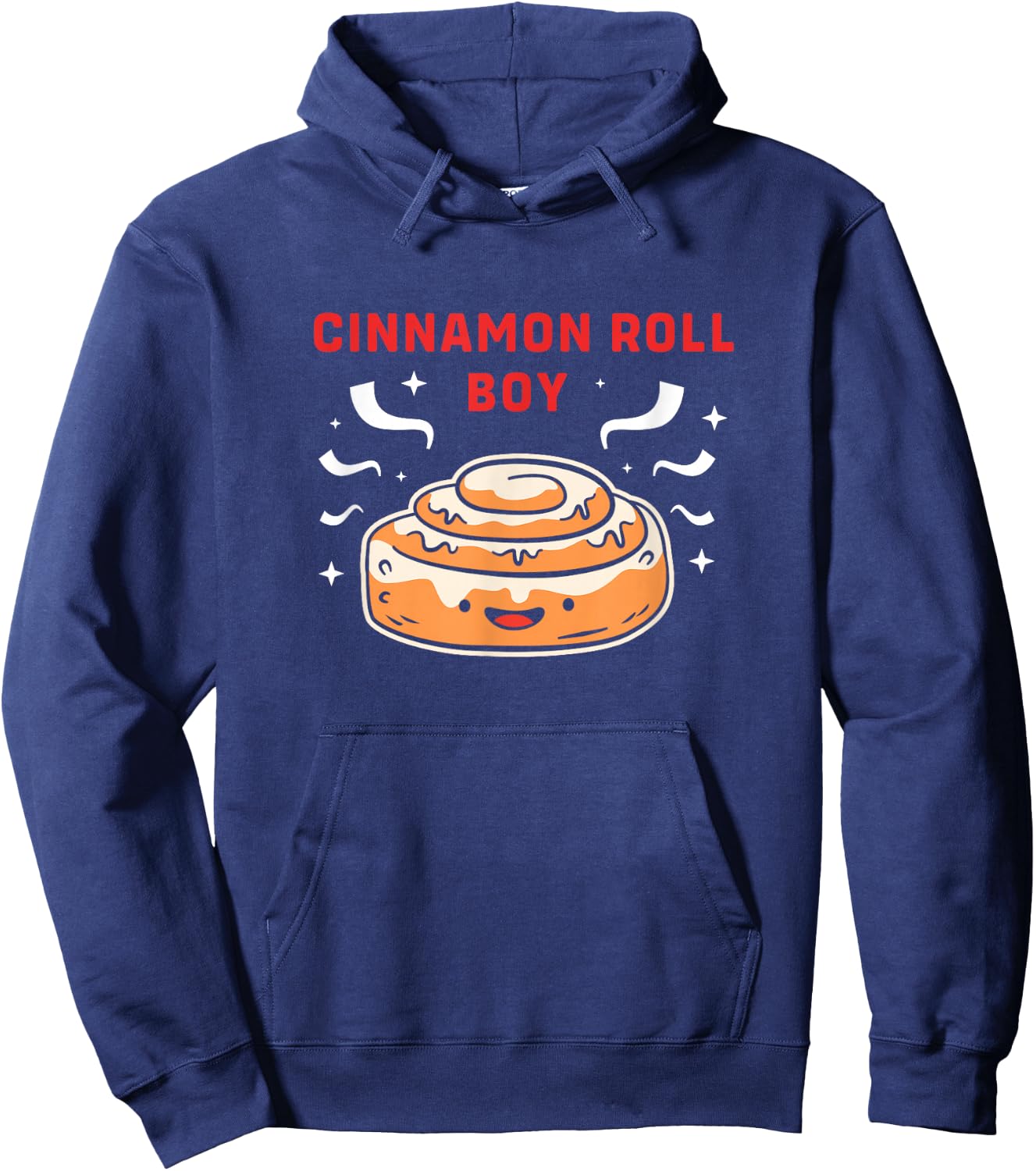 Cute Cinnamon Bread Lover Cinnamon Roll Boy Hoodie - Hoodie | Navy