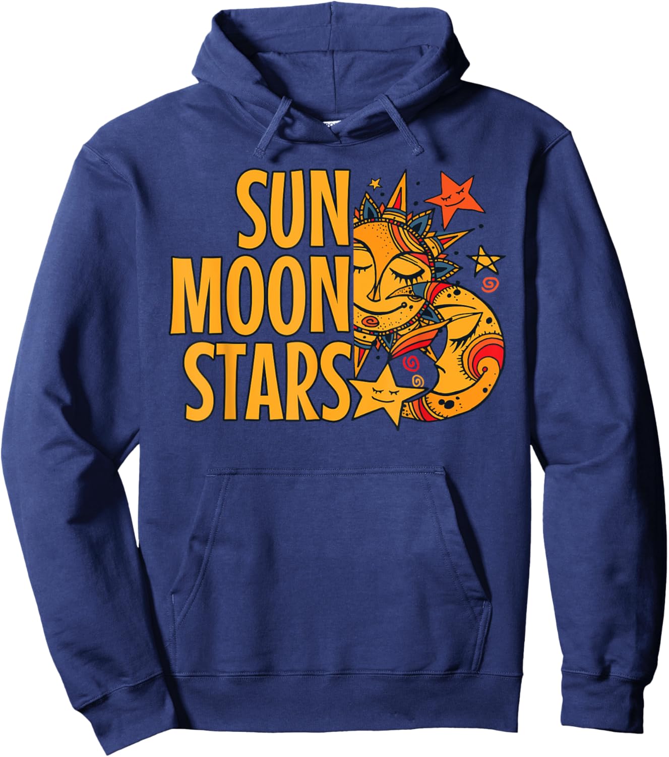 Sun Moon Stars Shirt Cute Hoodie - Hoodie | Navy