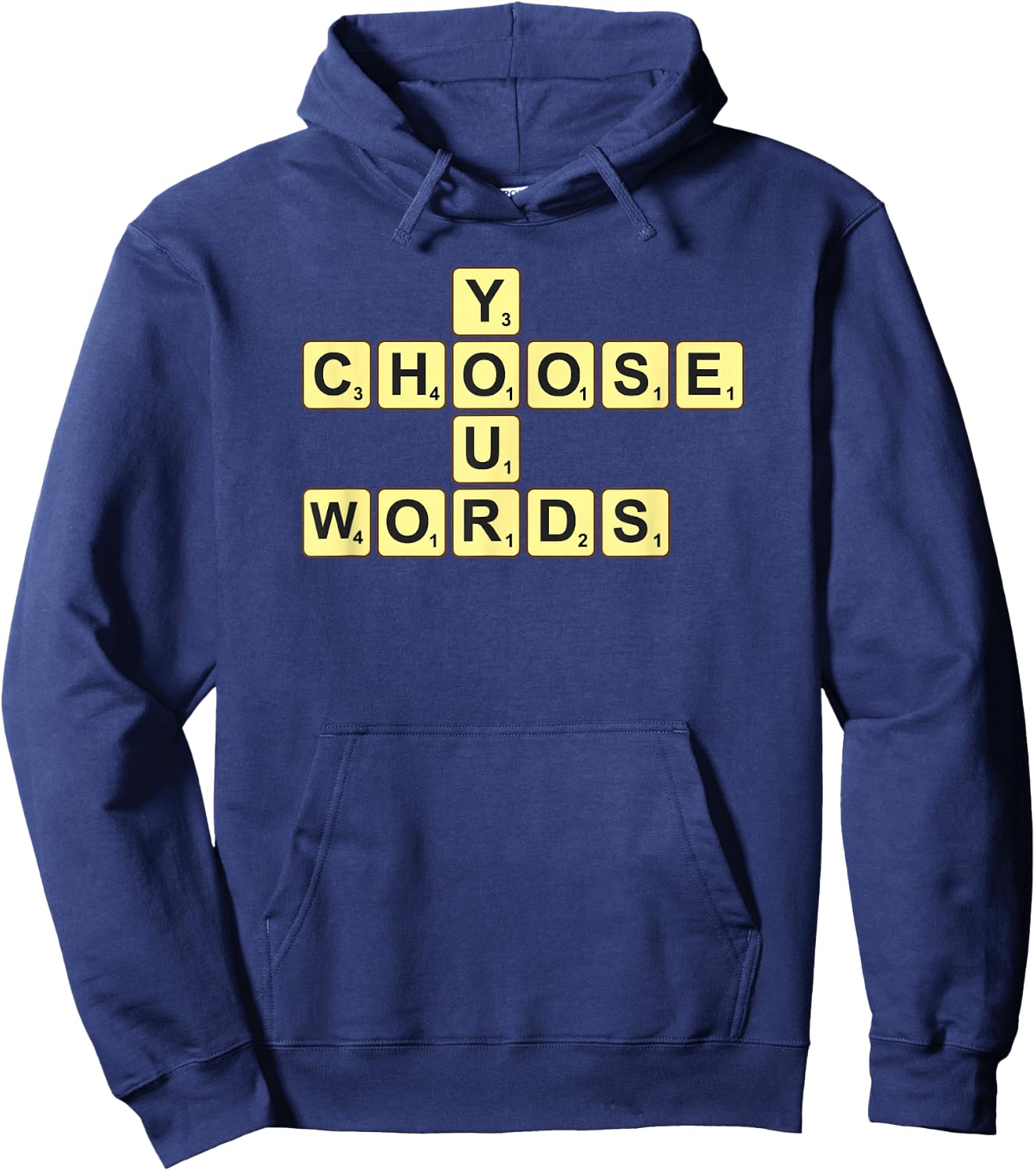 Wähle deine Worte Scrabble Hoodie - Hoodie | Navy