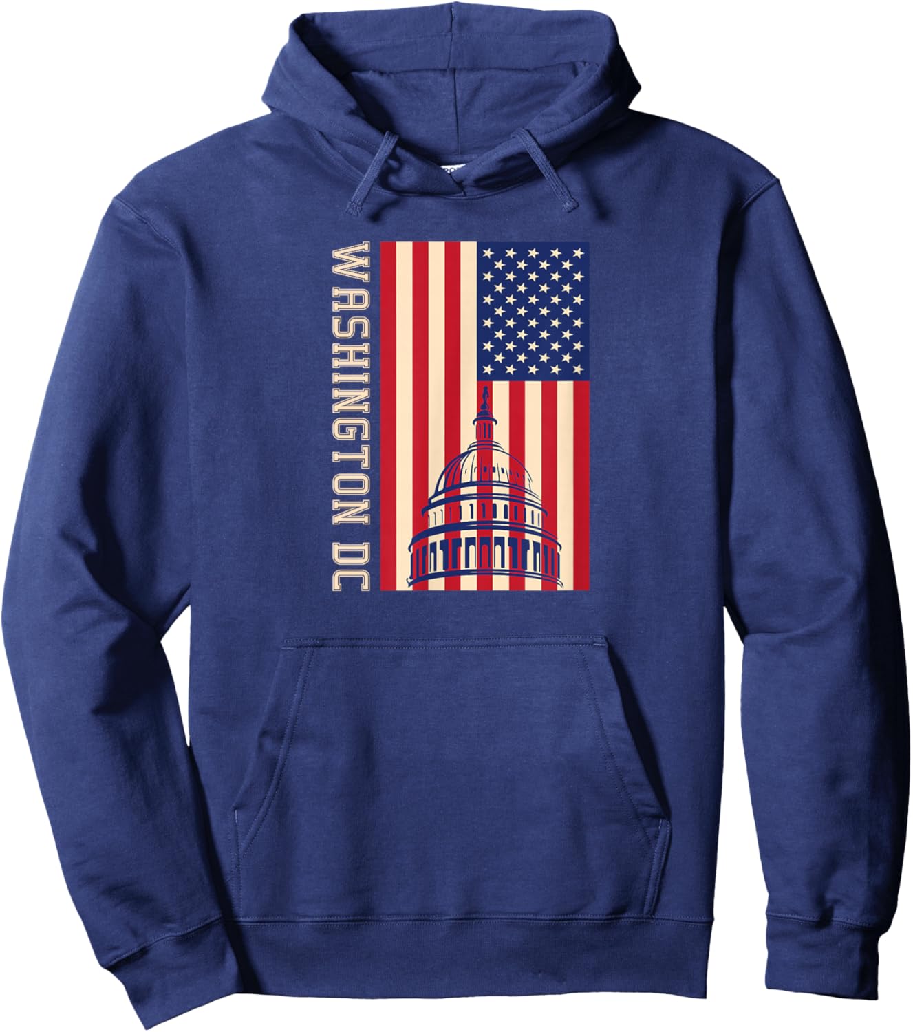 Washington DC Flag of the United States Hoodie - Hoodie | Navy