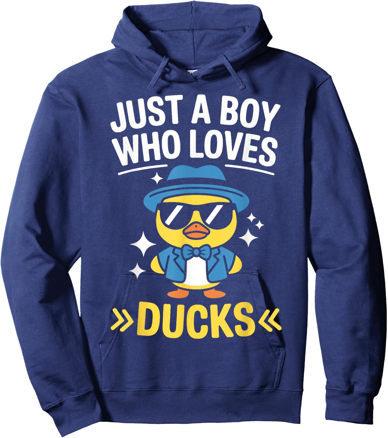 Just A Boy Who Loves Ducks Rubber Duck Style Hoodie - Hoodie | Navy
