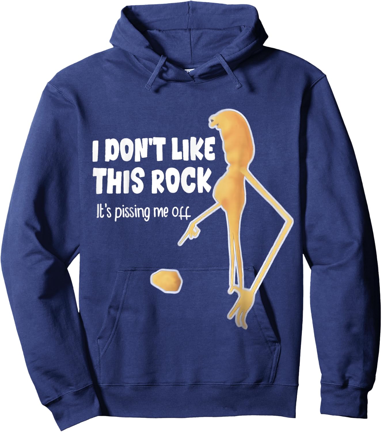 I don't like this Rock, it annoys me Hoodie - Hoodie | Navy