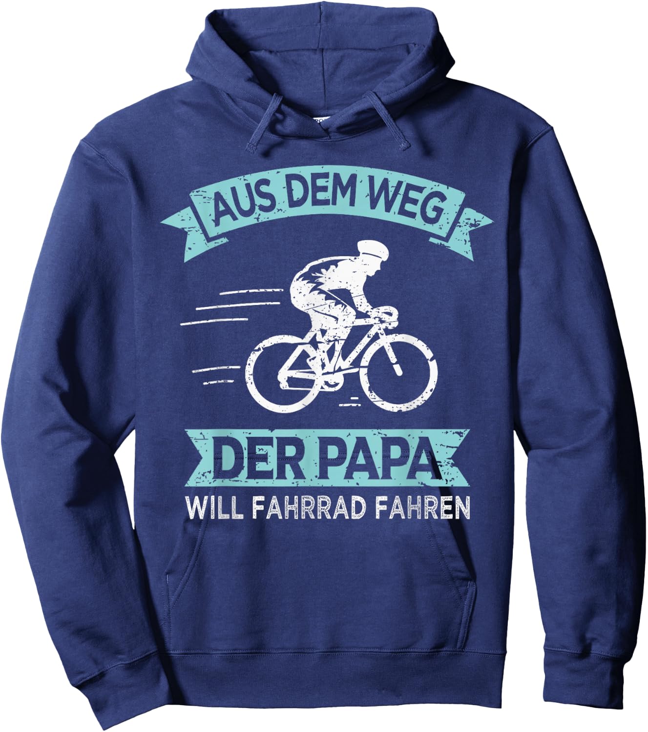 Radfahrer Papa Will Fahrrad Fahren Hoodie - Hoodie | Navy