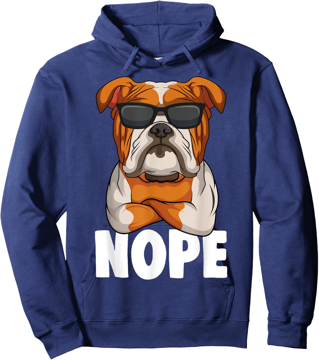 English Bulldog Dog Kids Boys Girls Hoodie - Hoodie | Navy