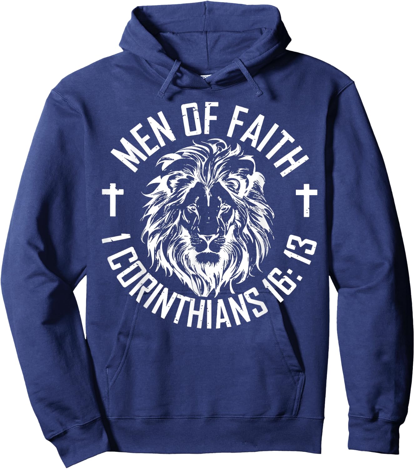 Men Of Faith 1 Corinthians 16 13 Hoodie - Hoodie | Navy