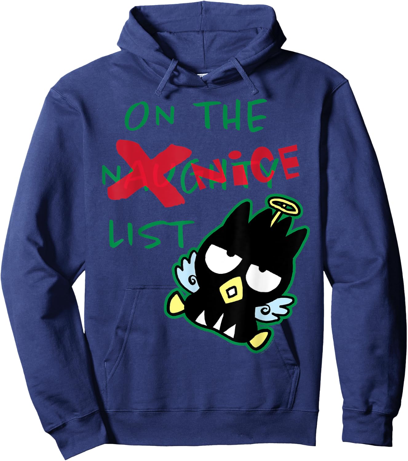 Badtz - Maru On The Nice List Shirt Hoodie - Hoodie | Navy