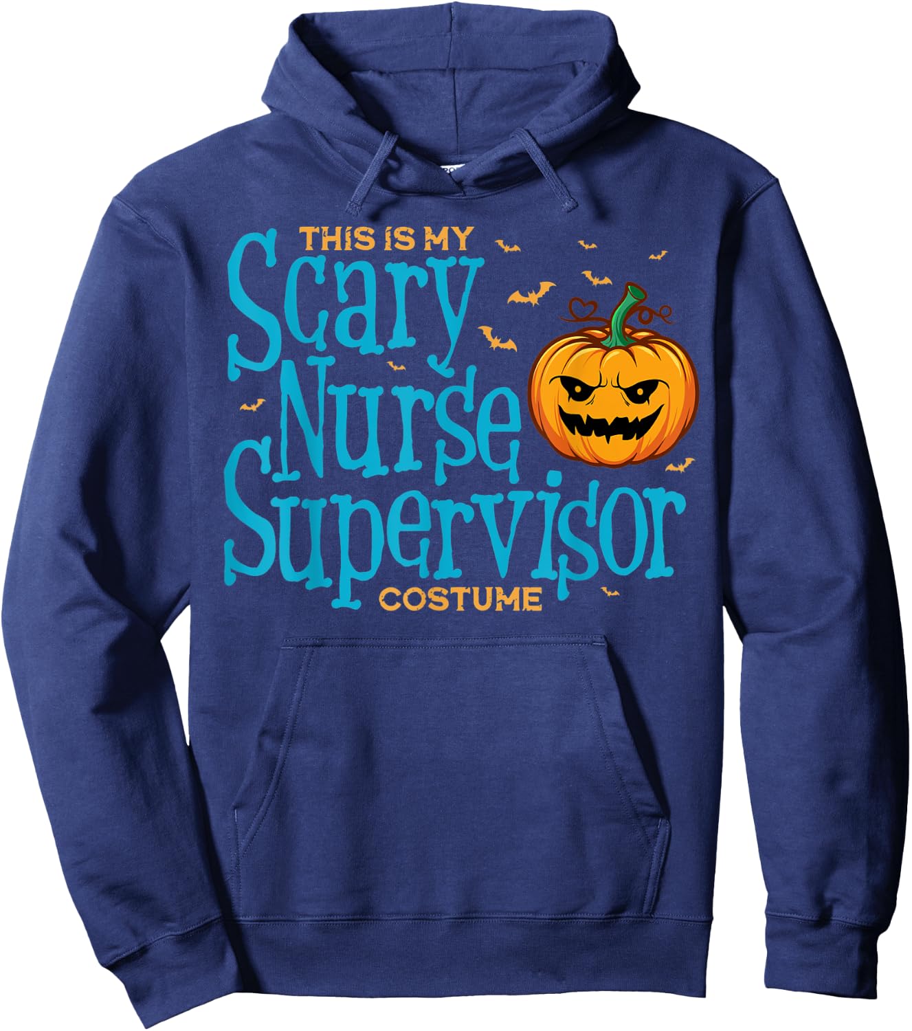 This is Scary Nurse Supervisor Halloween Shirts Hoodie - Hoodie | Navy