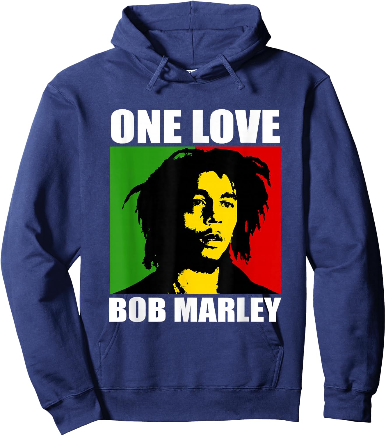Offizielles Bob Marley One Love Rasta Hoodie - Hoodie | Navy