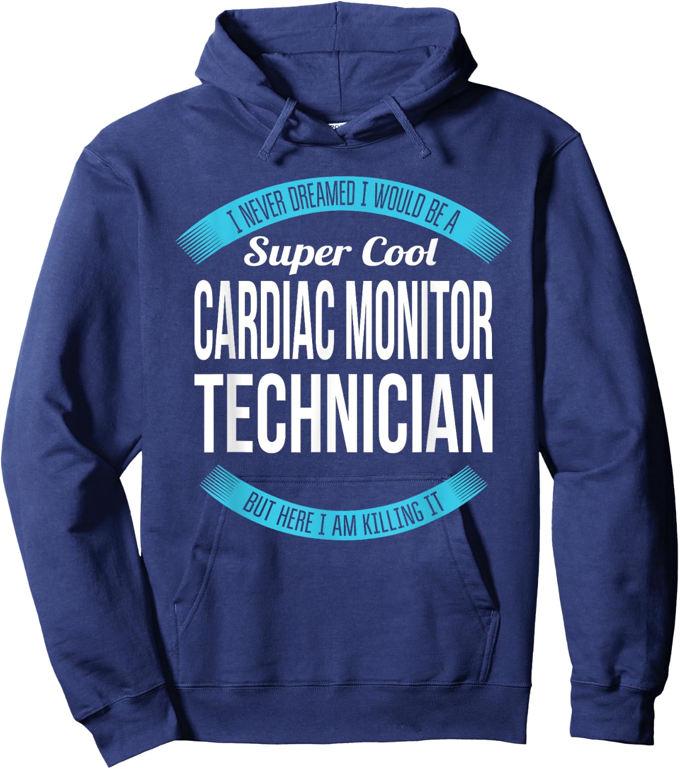 Cardiac Monitor Technician Funny Gift Hoodie - Hoodie | Navy