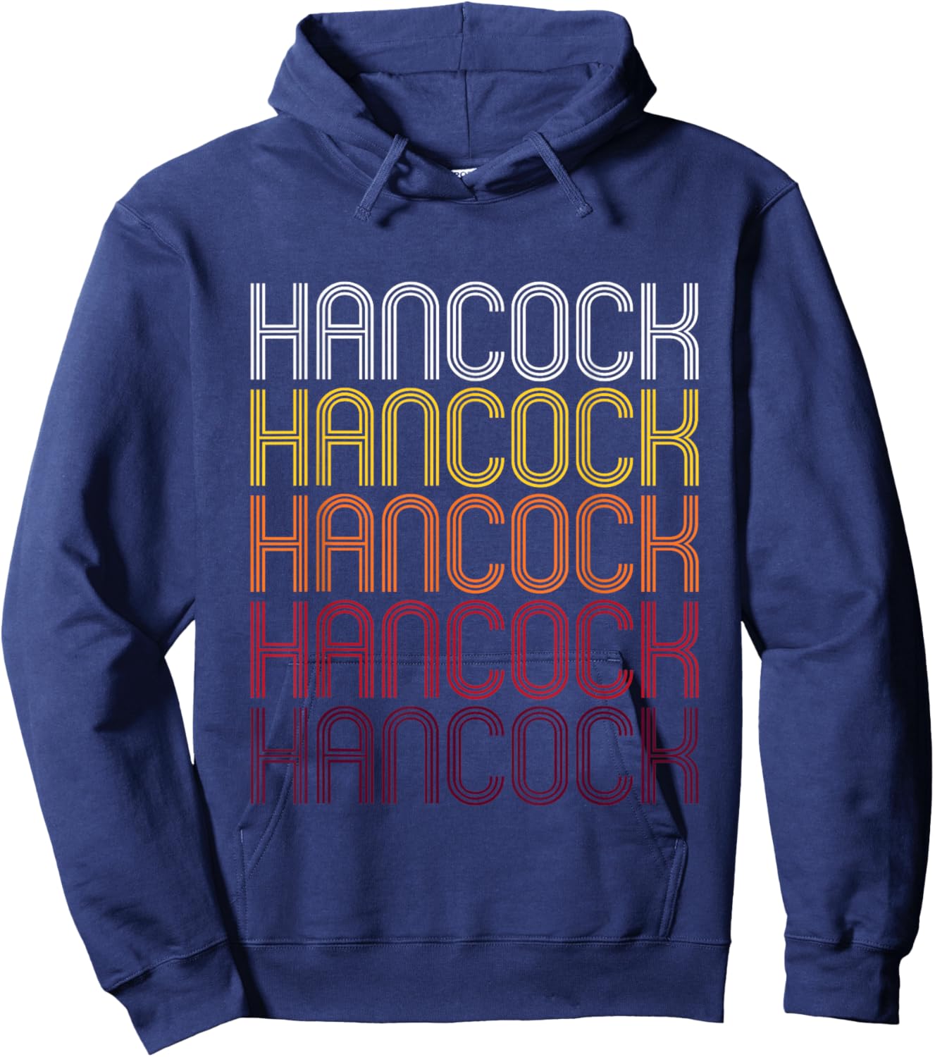 Hancock, MD | Vintage Style Maryland Hoodie - Hoodie | Navy