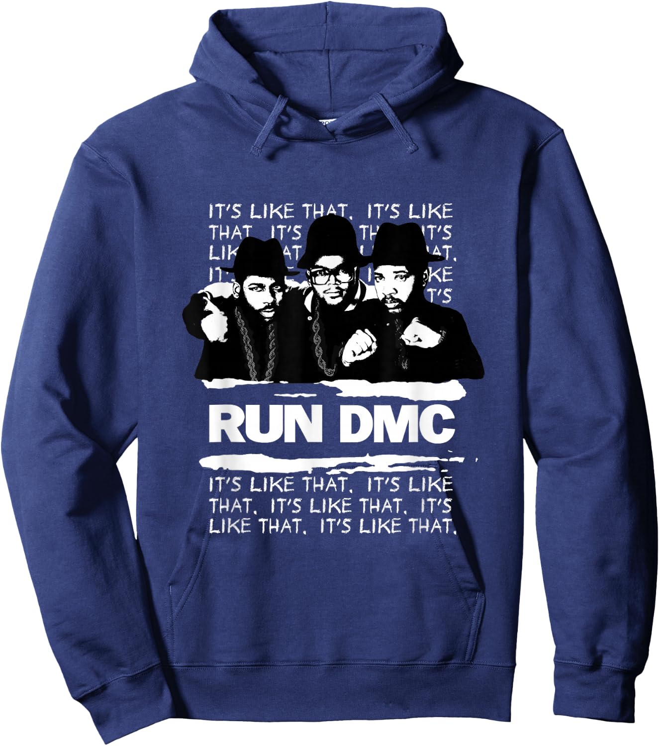 RUN DMC It's Like That Light Hoodie - Hoodie | Navy