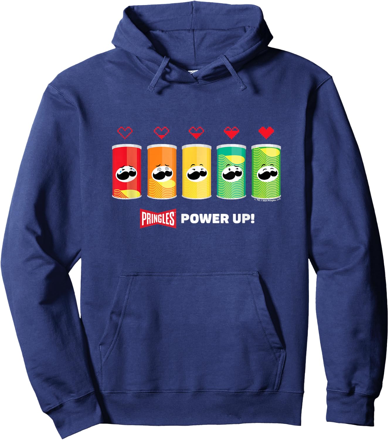Pringles Gaming Power Up , Black, S Hoodie - Hoodie | Navy