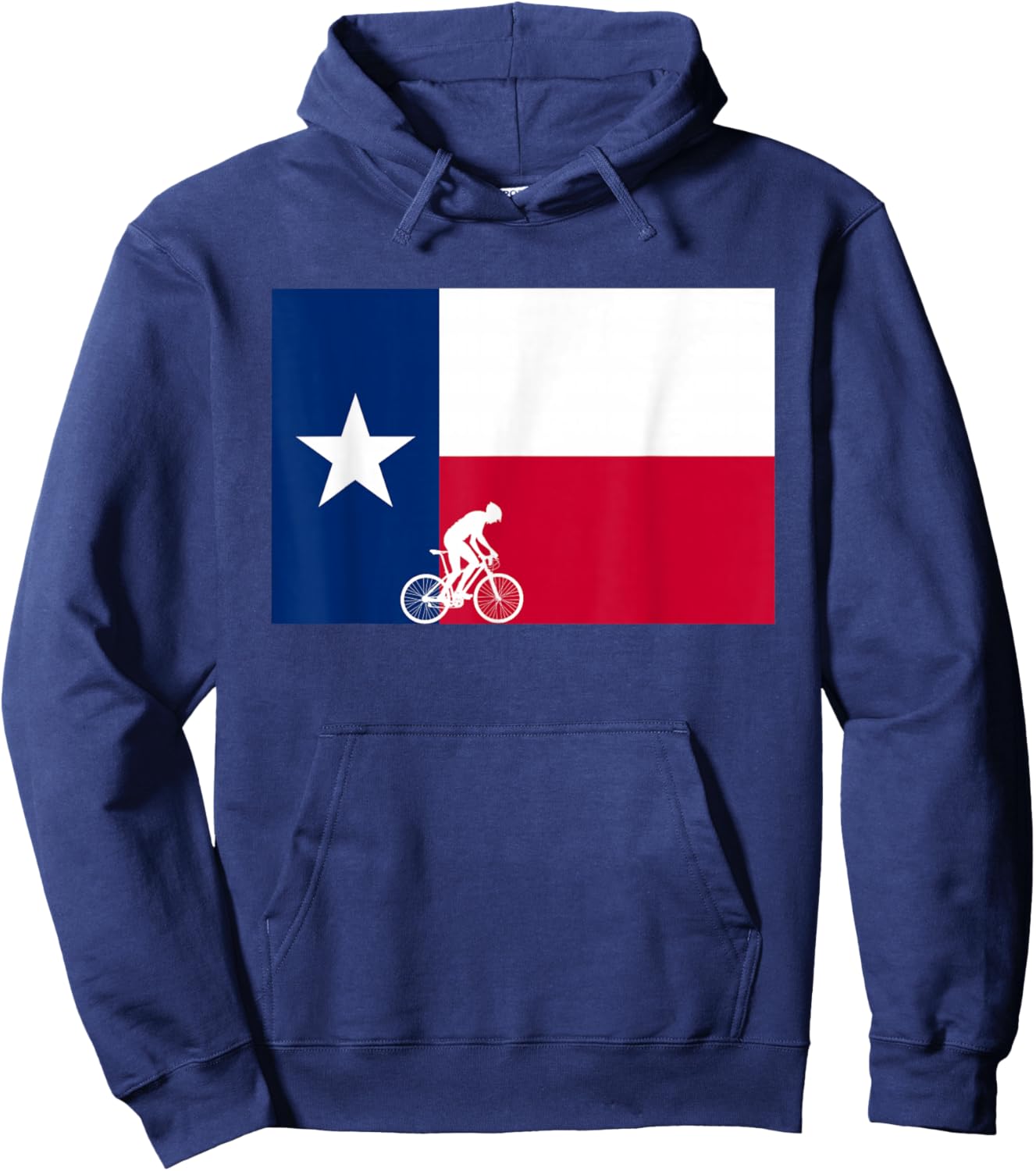 Bike Texas Pride Cycling State Biker Hoodie - Hoodie | Navy
