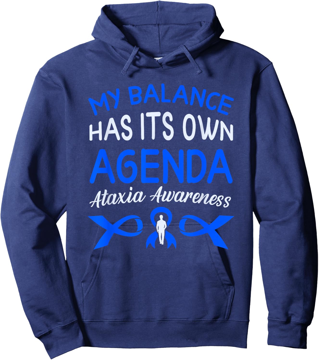 Ataxia Cerebellar Ataxia Hoodie - Hoodie | Navy