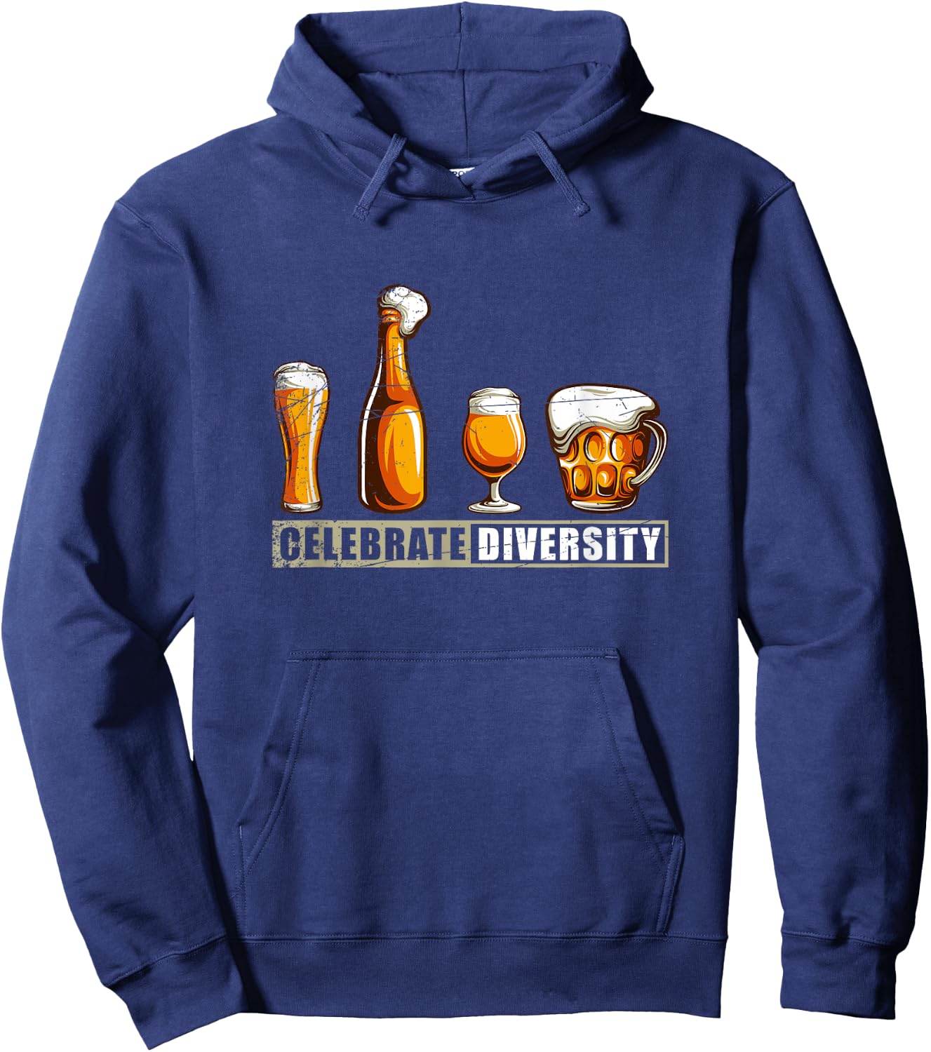 Funny Diversity Home Brewery Gift Craft Beer Hoodie - Hoodie | Navy