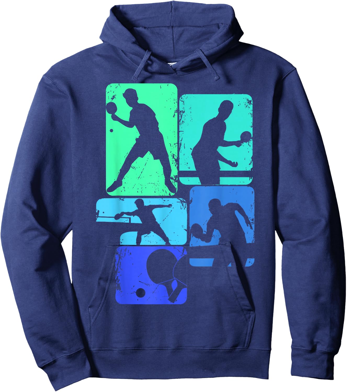 Table Tennis Ping Pong Children's Boys Men's Hoodie - Hoodie | Navy