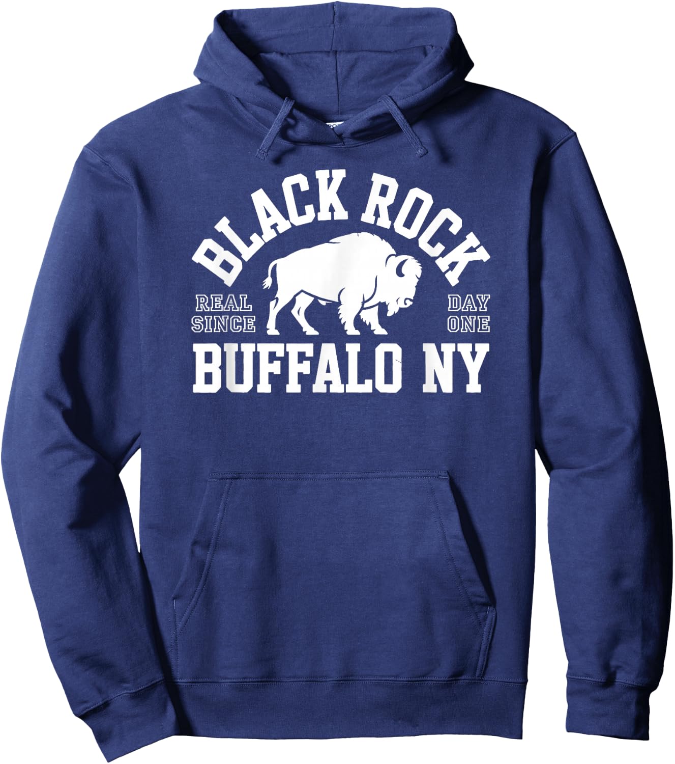 Black Rock Buffalo, NY Collegiate Hoodie - Hoodie | Navy