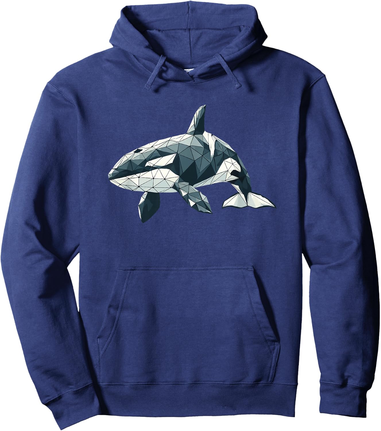 Geometric Art Orka Orkas , black Hoodie - Hoodie | Navy