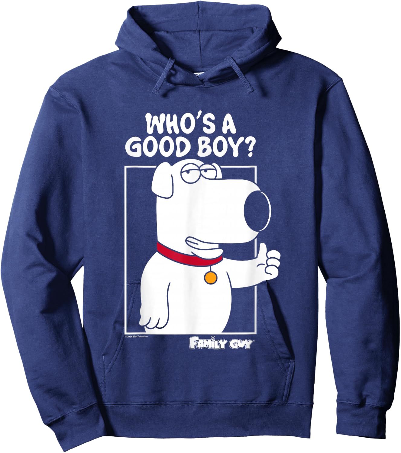 Family Guy Brian Griffin Who's A Good Boy? Hoodie - Hoodie | Navy
