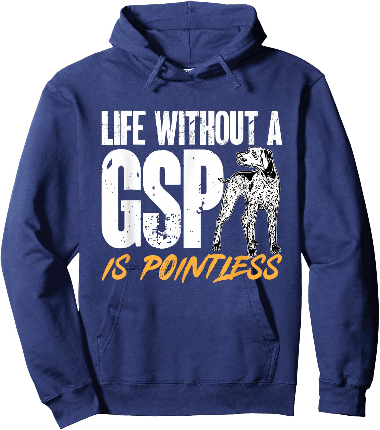 German Shorthair Pointing Dog GSP Dog Hoodie - Hoodie | Navy