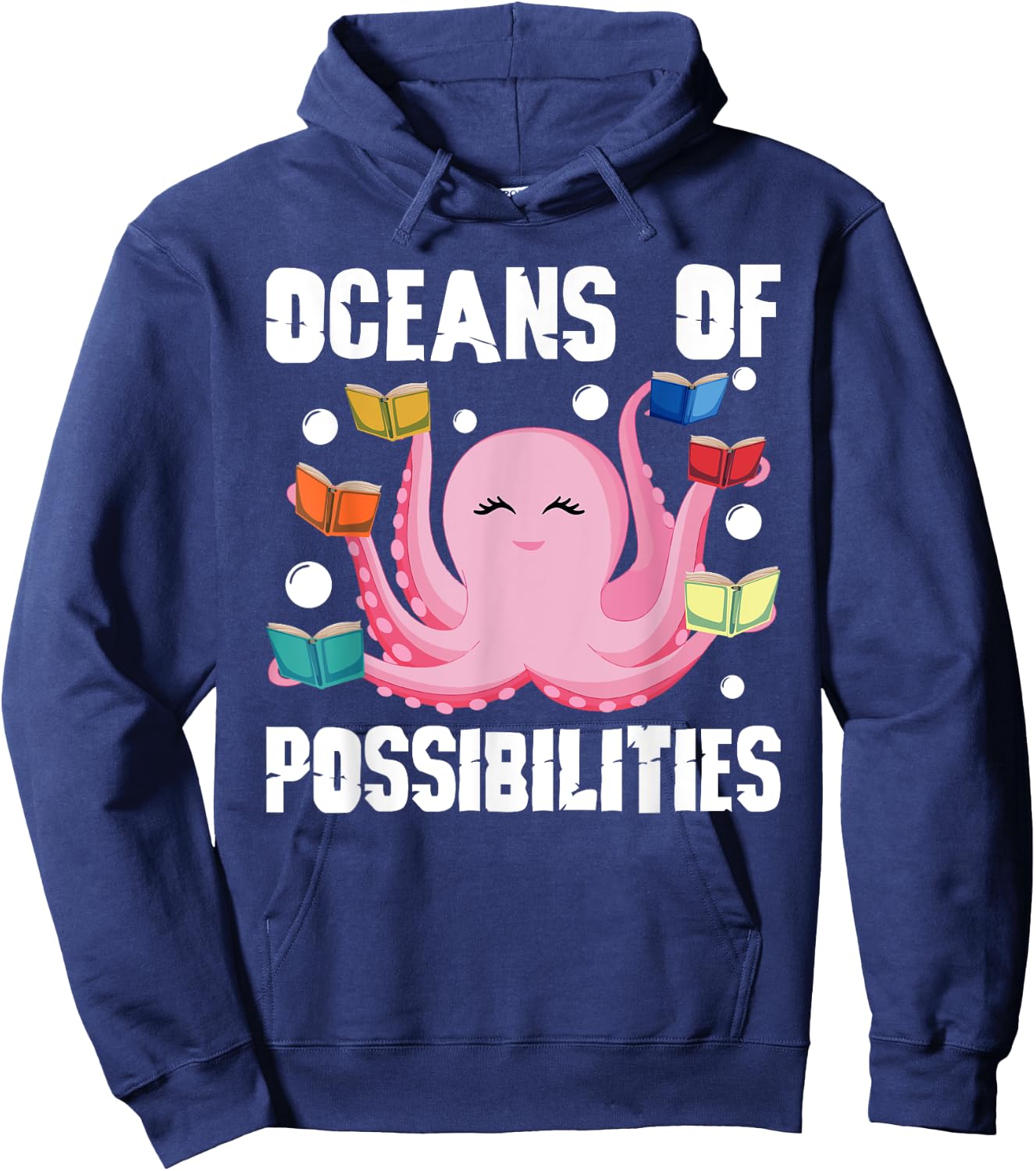 Oceans of Possibilities Summer Reading Octopus Hoodie - Hoodie | Navy