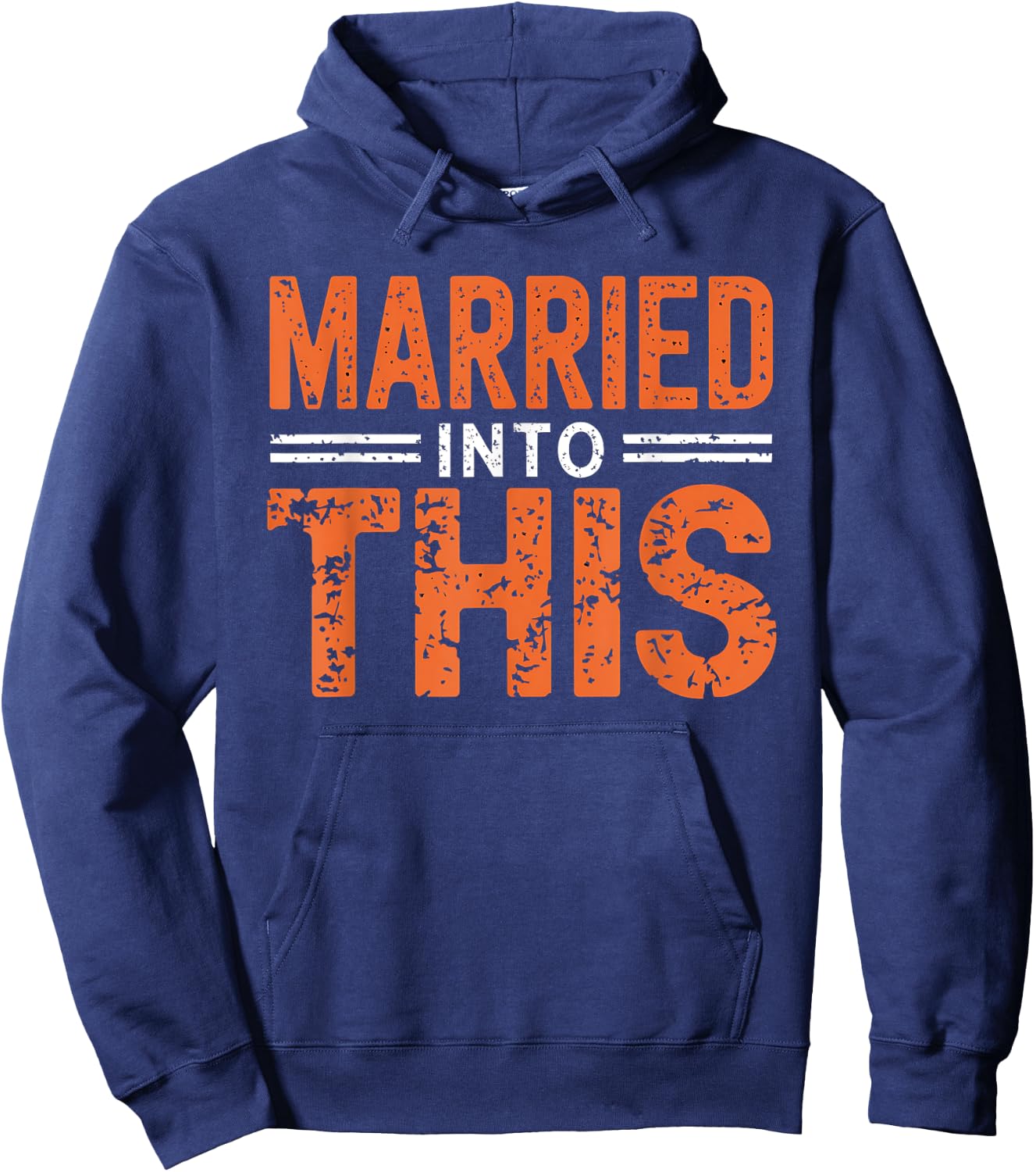 Vintage Married Into This Cleveland Hoodie - Hoodie | Navy
