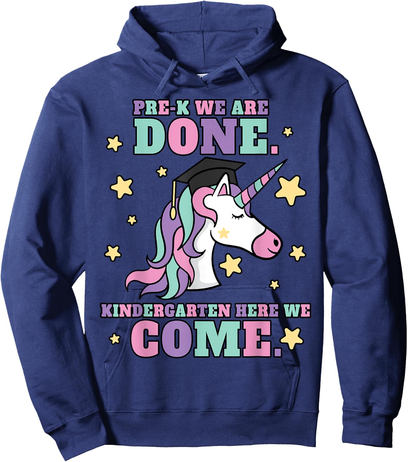 Girls Pre-K Graduation Magical Unicorn Hoodie - Hoodie | Navy