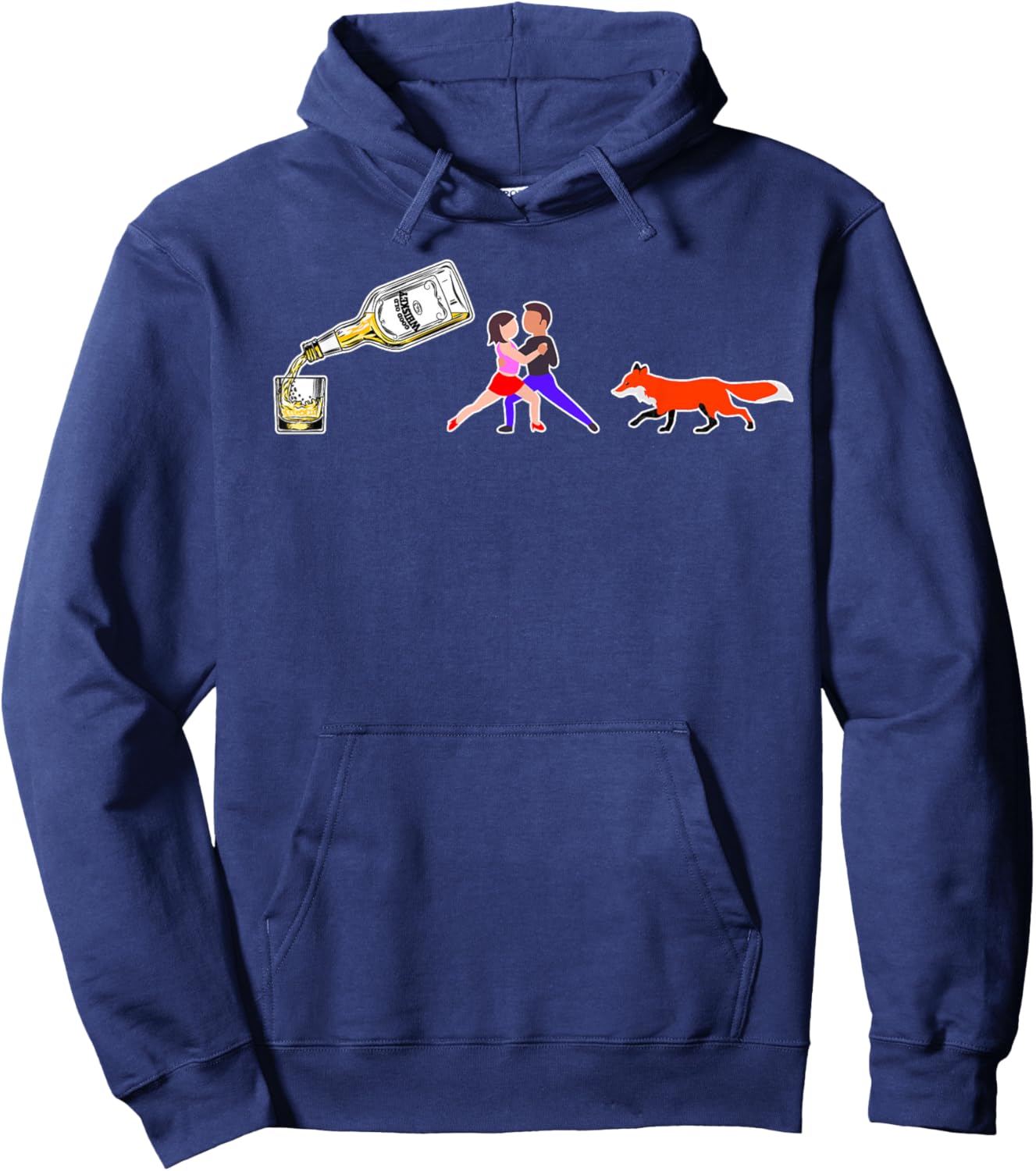 Whiskey Tango Foxtrot Funny Hoodie - Hoodie | Navy